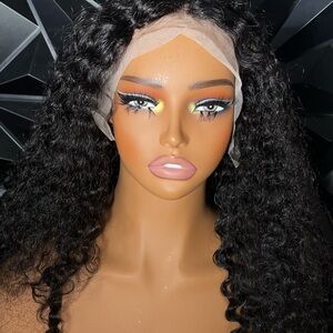 Curly Black Lace Front Wig
